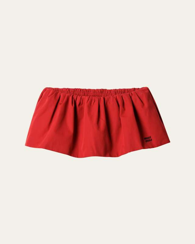 Poplin Mini Skirt